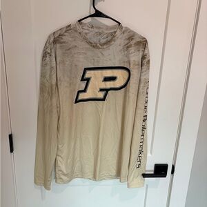 Realtree Purdue Boilermakers Beige Long Sleeve Shirt